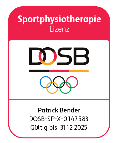 DOSB-SP-X-0147583-signet Signet des Deutschen Olympischen Sportbundes für Patrick Bender SanitasVital mit gültiger Lizenznummer